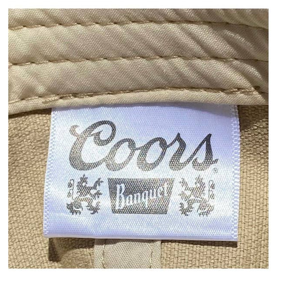 Coors Rocky Mountains Logo Beer Colorado Beige Corduroy Snapback Rope Cap Hat - Picture 2 of 14